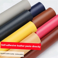 50/100x138cm PU Leather Self Adhesive Fabric Patch Sofa Repairing Patches Stick-on Leather PU Fabrics Stickers Patches Scrapbook