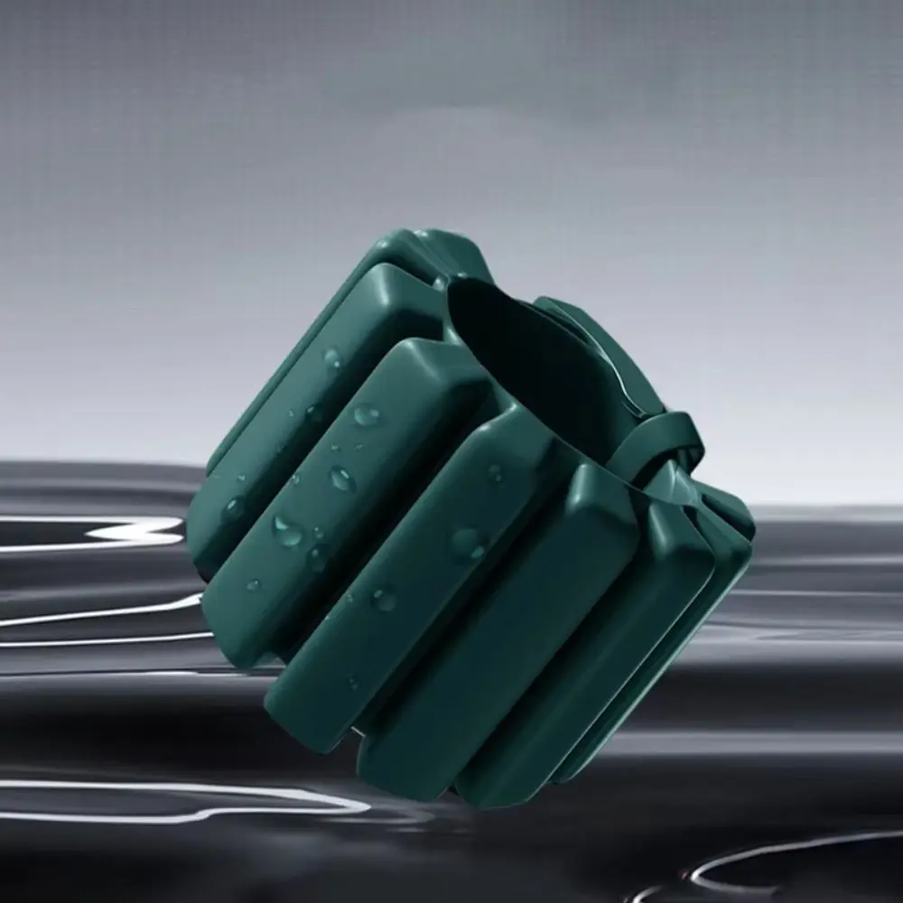 

1 Pair 2 Lbs Wrist Weight Bracelet Silicone Yoga Weighted Wrist Strap Universal Waterproof Weight-bearing Fitness Equipment