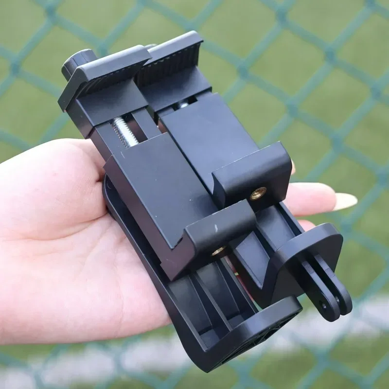 Вращающийся зажим для мобильного телефона поддерживает горизонтальное вертикальное крепление для съемки, универсальный винт 1/4 дюйма, разнонаправленное видео для селфи в прямом эфире