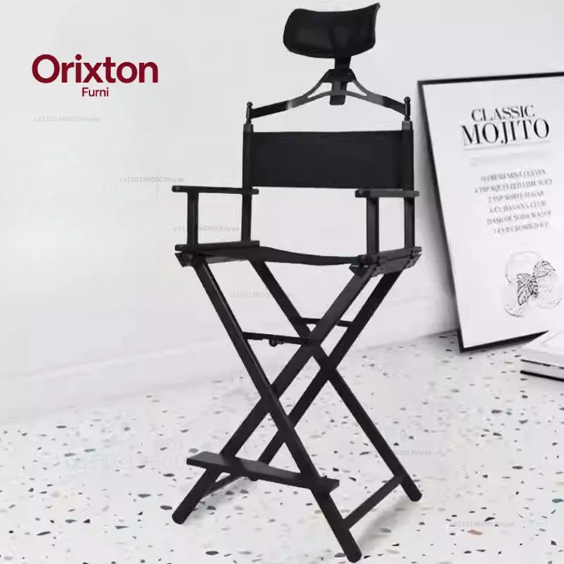 Outdoor Aluminum Folding Chair Professional Makeup Stool for Studio Photography Director Seat Portable Compact