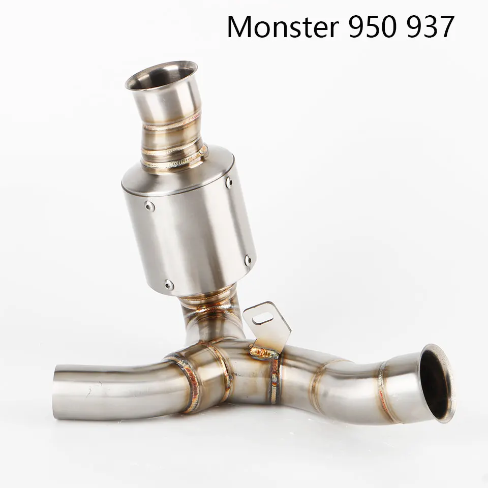 

Motorcycle Exhaust For Ducati Monster 950 937 2021-2024 Escape Middle Link Pipe Stainless Steel Connection Original muffler