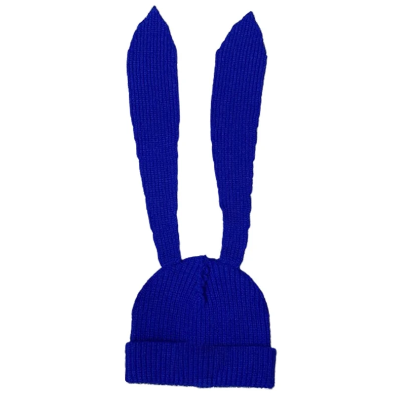 Easter Bunny Hat Rabbit Ears Costume Funny Party Favors Hats Easter Decorations Thicken Knitted Caps for Women Drop Shipping