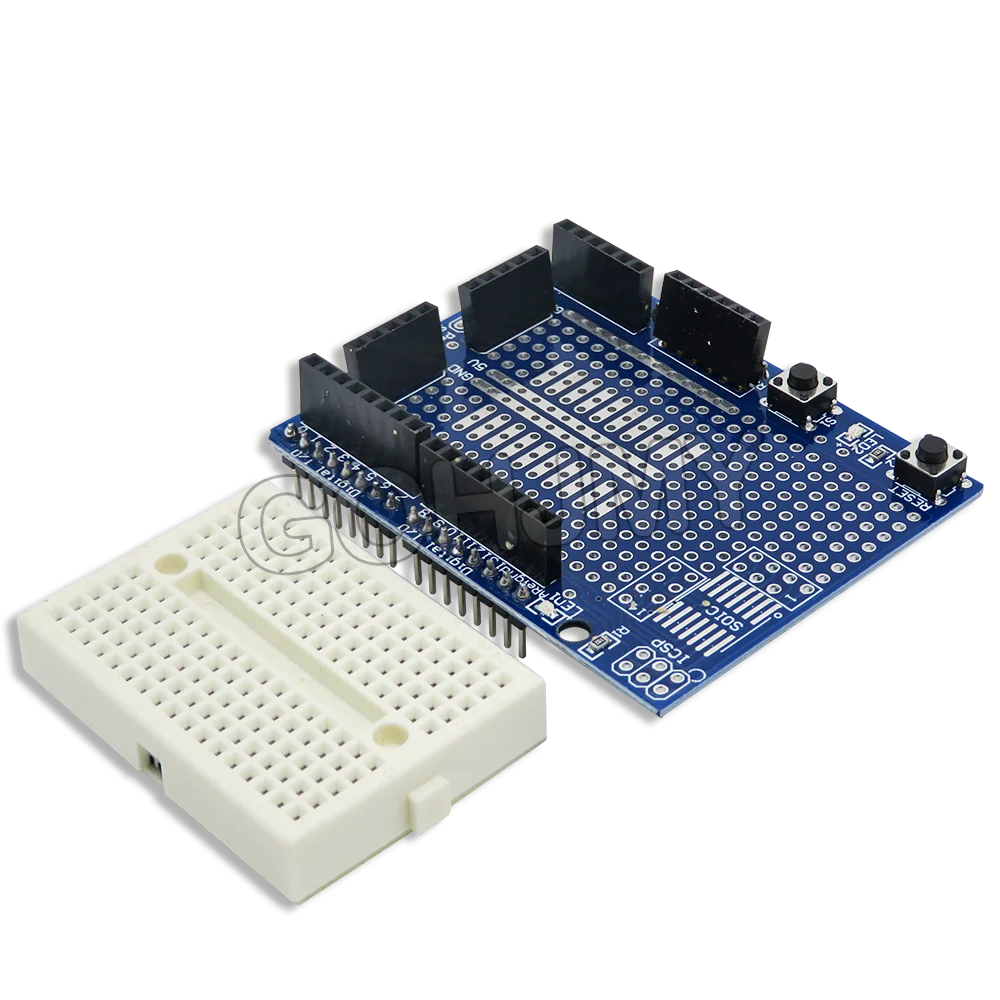 UNO R3 Development Board ATMEGA328P CH340 / ATEGA16U2 Compatible For Arduino R3/R4 UNO Proto Shield Expansion Board With Cable