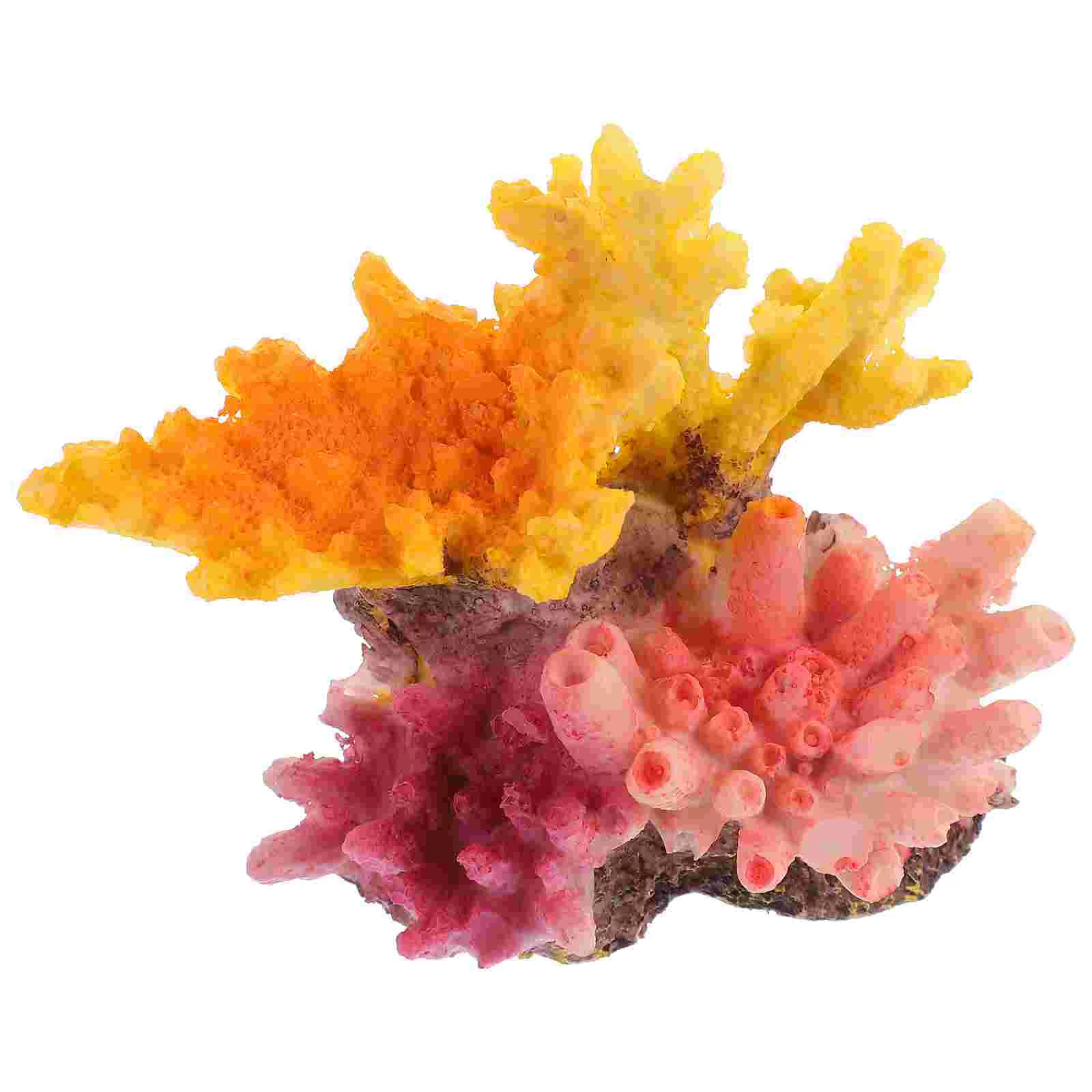 Artificial Coral Fake Reef Aquarium Plants Decor Accessories for Model Ornament Resin Decoration