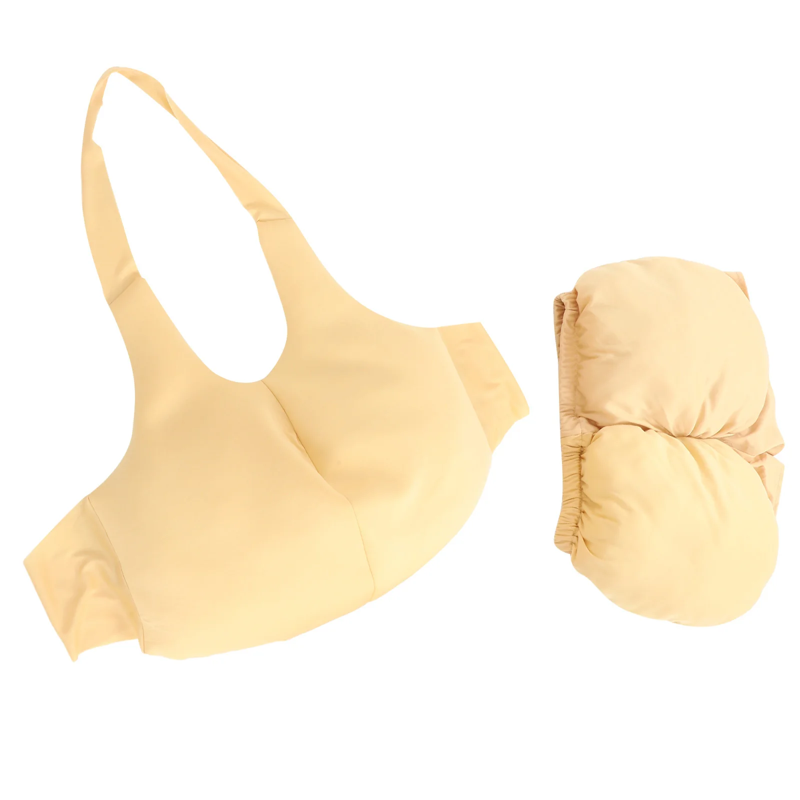 

1Set Christmas Santa Costume Padded Belly Booty Enhancer for Adults Unisex Dress Up Party Prop Fat Suit Xmas Cosplay Accessory