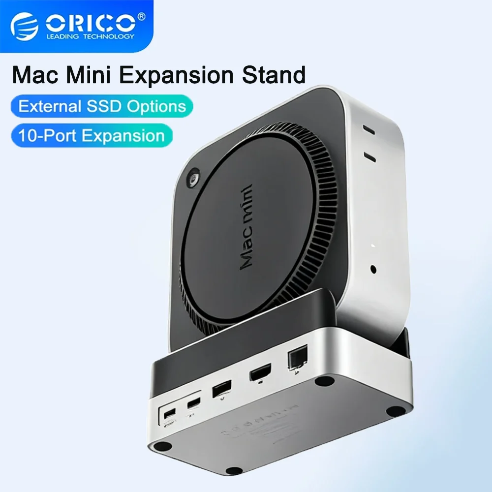 

ORICO MiniDock 10 Гбит/с M.2 SSD Storage Expansion Stand USB3.2 Type C с 512G 1T 2T 4T M.2 SSD Options для Mac Mini M4/M4 Pro