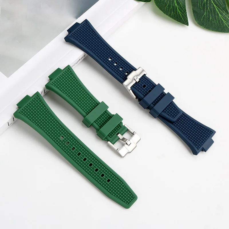 Silicone rubber watch strap For Tissot PRX Super Player T137.407/410 27*12mm sky dark blue green black orange white watchband