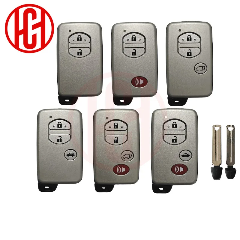 2/3/4 Buttons Aftermarket Key Shell For Toyota 4 Runner Avalon Land Cruiser Highlander Venza Prius V Replace Cover No Logo