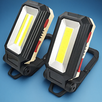 Rechargeable COB Work Light Ultra Bright LED Inspection Lamp Folding Portable Outdoor Light with Hidden Hook