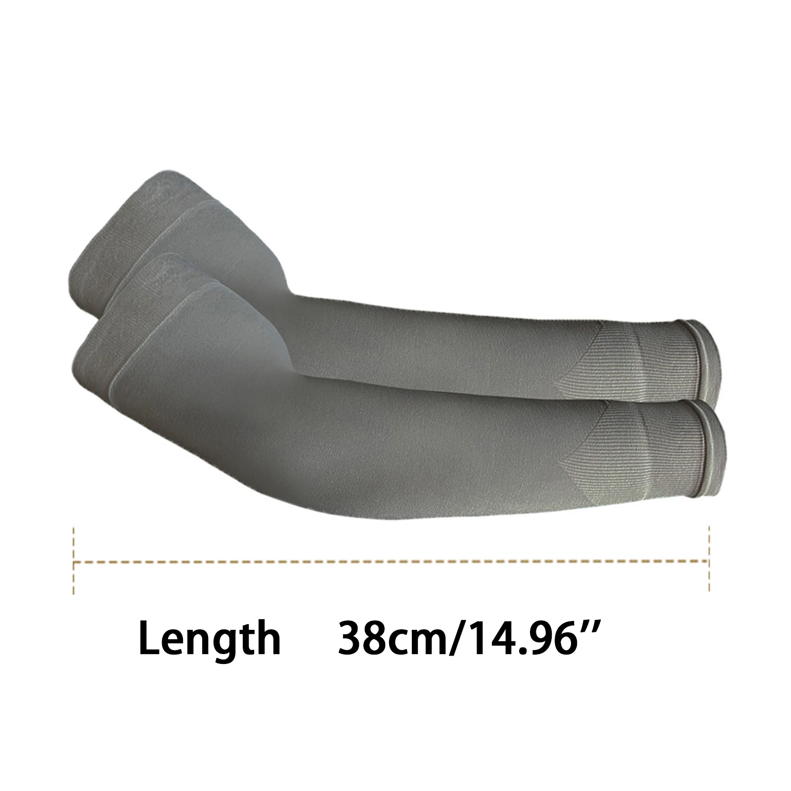 Unisex High Elasticity Arm Sleeves for Cycling Solid Color Sun-Protective Cooling Outdoor Sports  Mosquito-Repellent Arm Sleeves