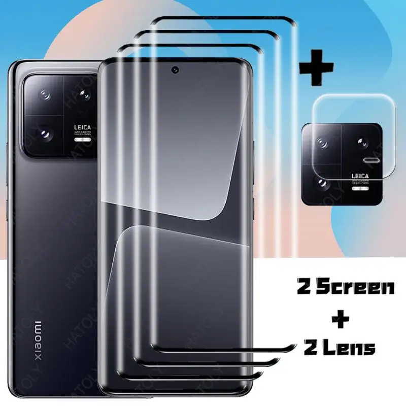 For Glass Xiaomi Mi 13 Pro 3D Full Cover Curved Screen Protector For Mi 13 Pro Protective Camera Lens Glass for Xiaomi Mi 13 Pro