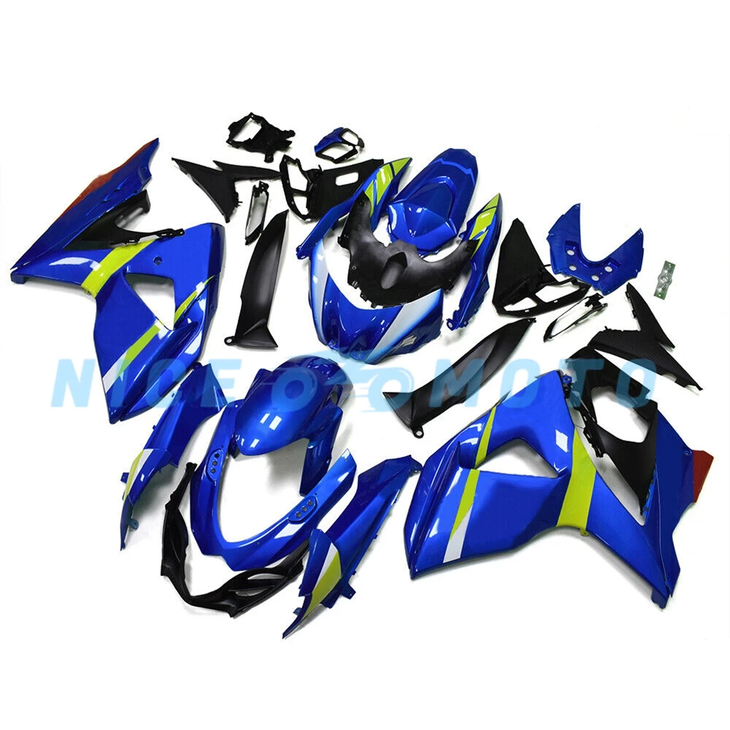 For Suzuki GSXR1000 2009-2016 Fairing Kit  K9 2010 11 12 13 14 15 GSXR 1000 Custom Bike Rebuild blue green