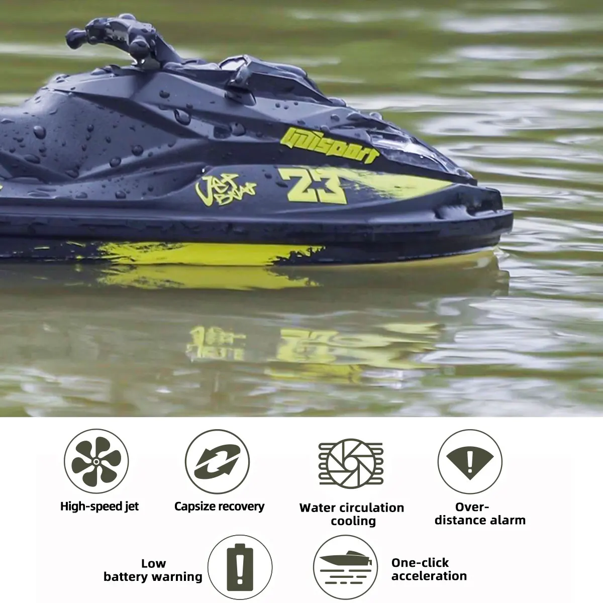 UDiRC UDI023PRO RC Boat 20Km/H High Speed Waterproof 2.4GHz Radio Control Brushless RC Speed Jet ski Boat Toys