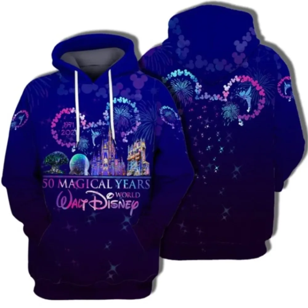 2026 neue Disney Cartoon 3D Digitaldruck Mickey Maus Muster Hoodie Täglich Casual Pullover Straße männer Hoodie