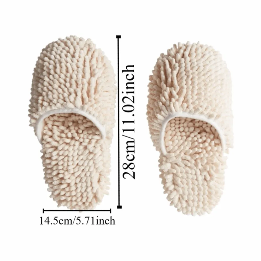 Absorbent Chenille Sucking Water Slippers Microfiber Washable Mopping Slippers Soft Multifunction Dust Cleaning Slippers Kitchen - view 6