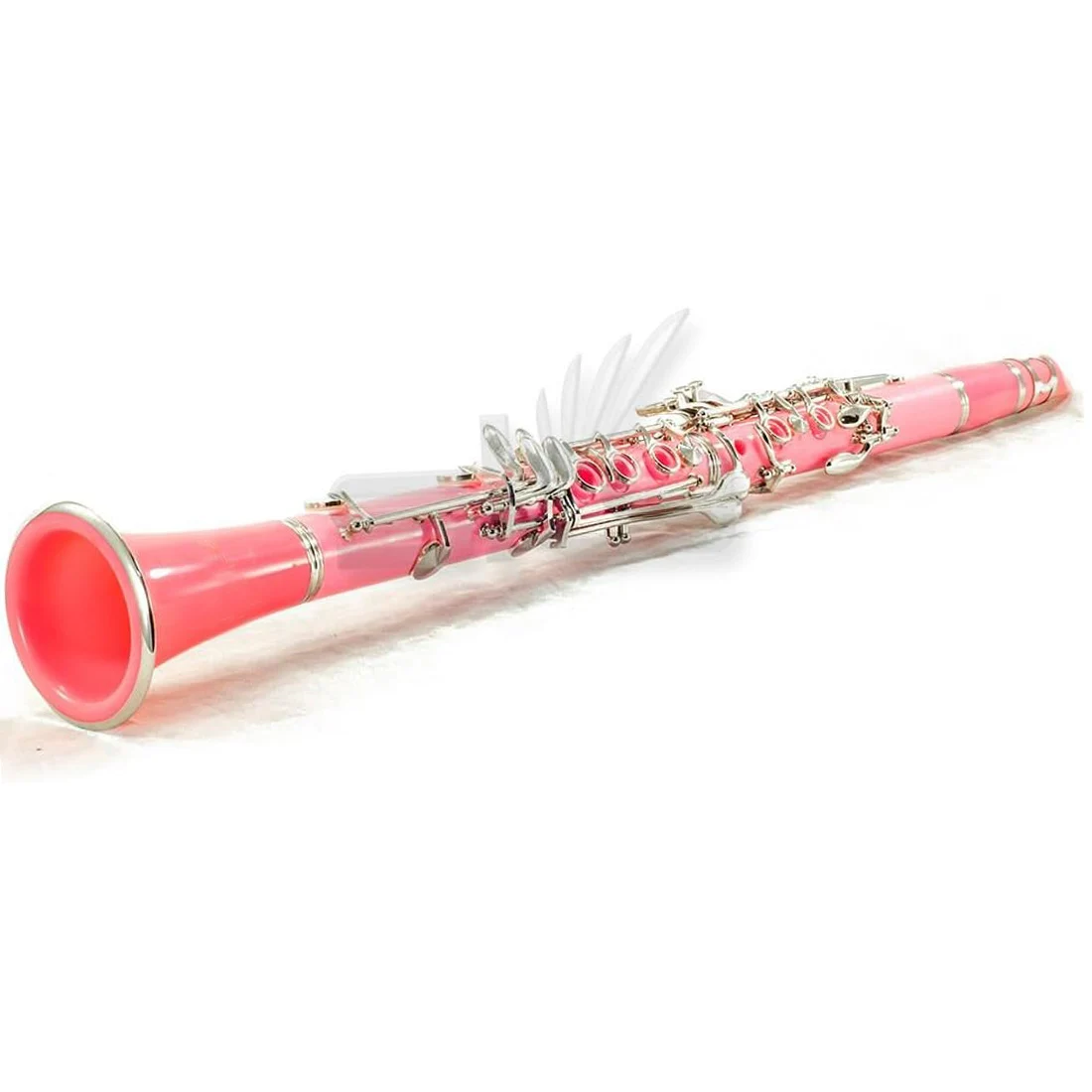 SLADE Clarinet Bb Flat 17 Nickel Key Pink Clarinet for Beginners Comes with 2 Gun Barrels Hard Shell and Clarinet Cleaning Kit