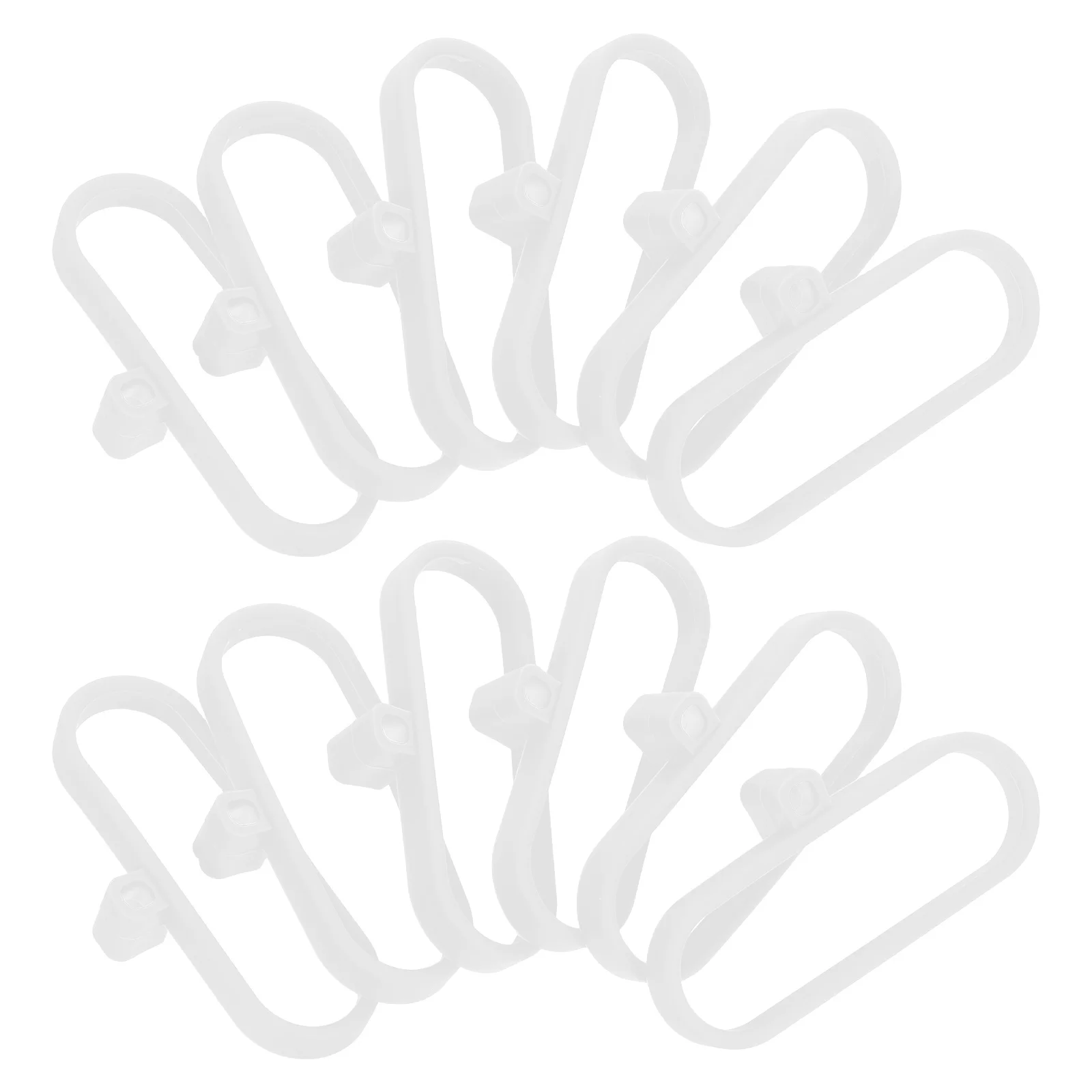 

12 Pcs Spoon Fork Cup Hanging Silicone Ring Silica Gel Airtight Container Holder