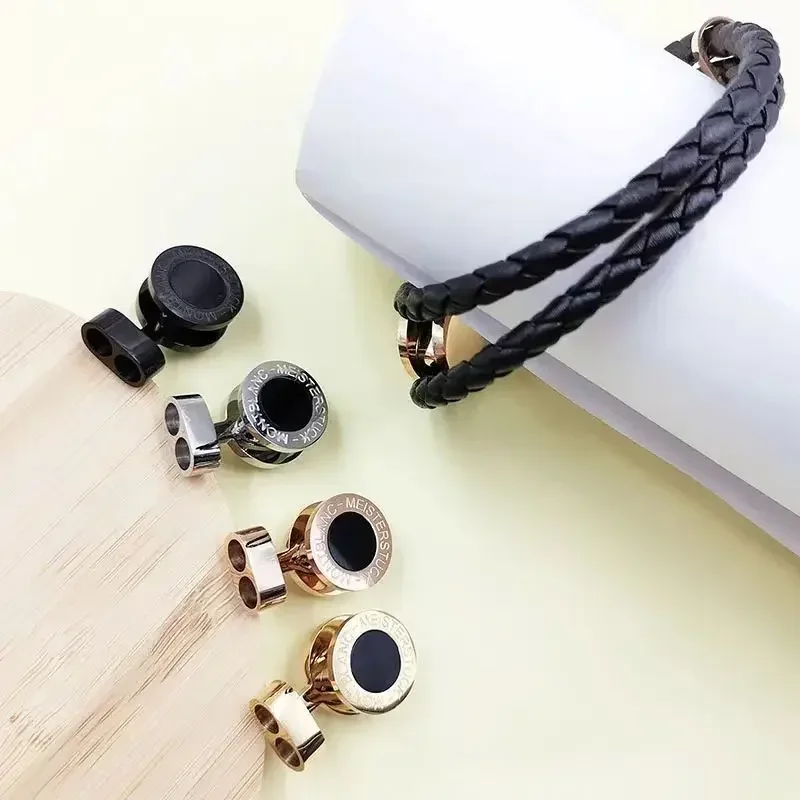 

Exquisitely Designed Custom - Made Length Hollow MB Bracelets for Couples