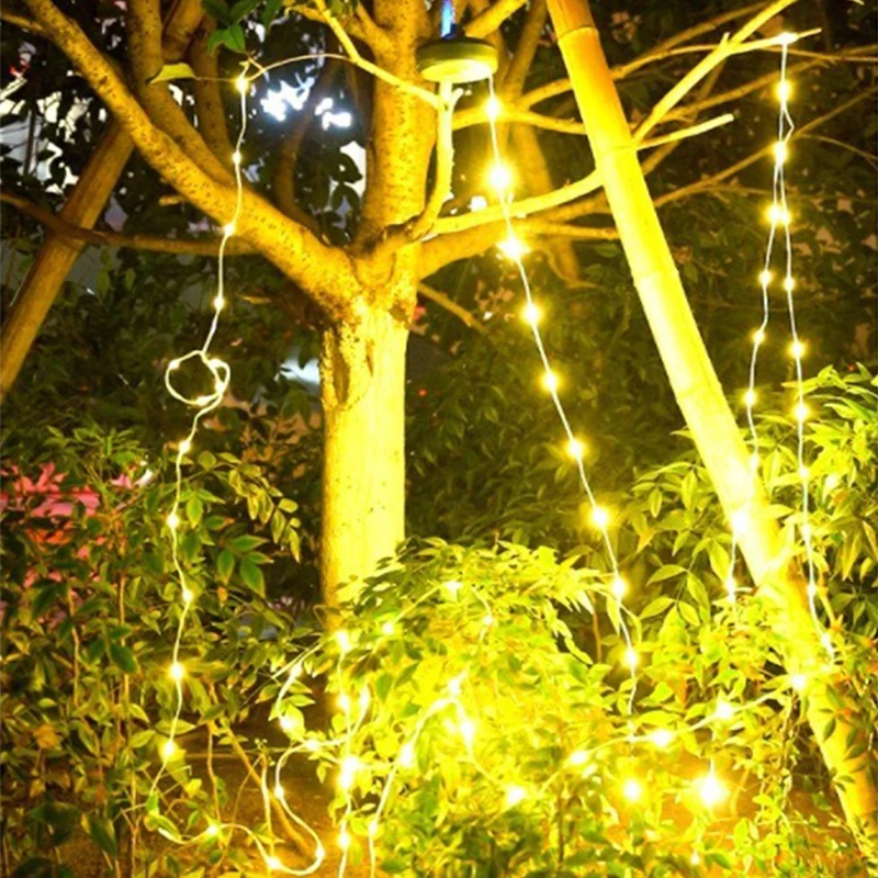 Multifunctional 4 in 1 Design 10M Camping Light String USB Rechargeable Outdoor Tent Decor Light LED Flashlight with Magnet Hook