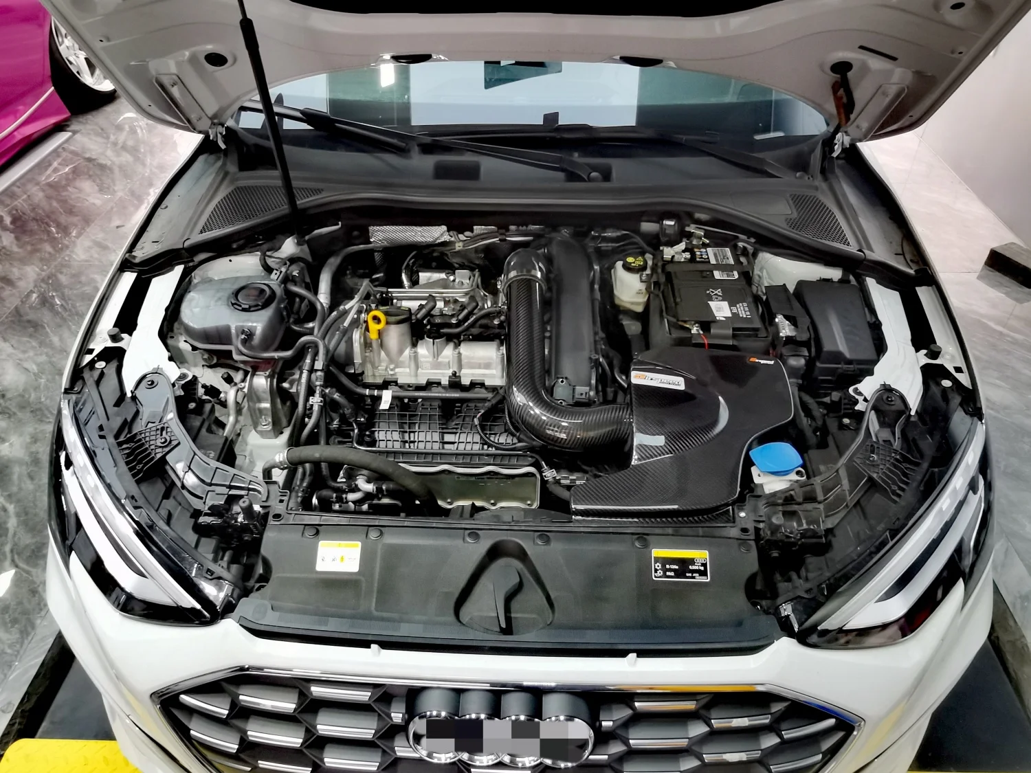 Upgraded version2014-UP Cold air Intake Pipe Kit Suitable for   A3/Golf 7/Lingdu (EA211) Dry Carbon Fiber Intake Manifold Col