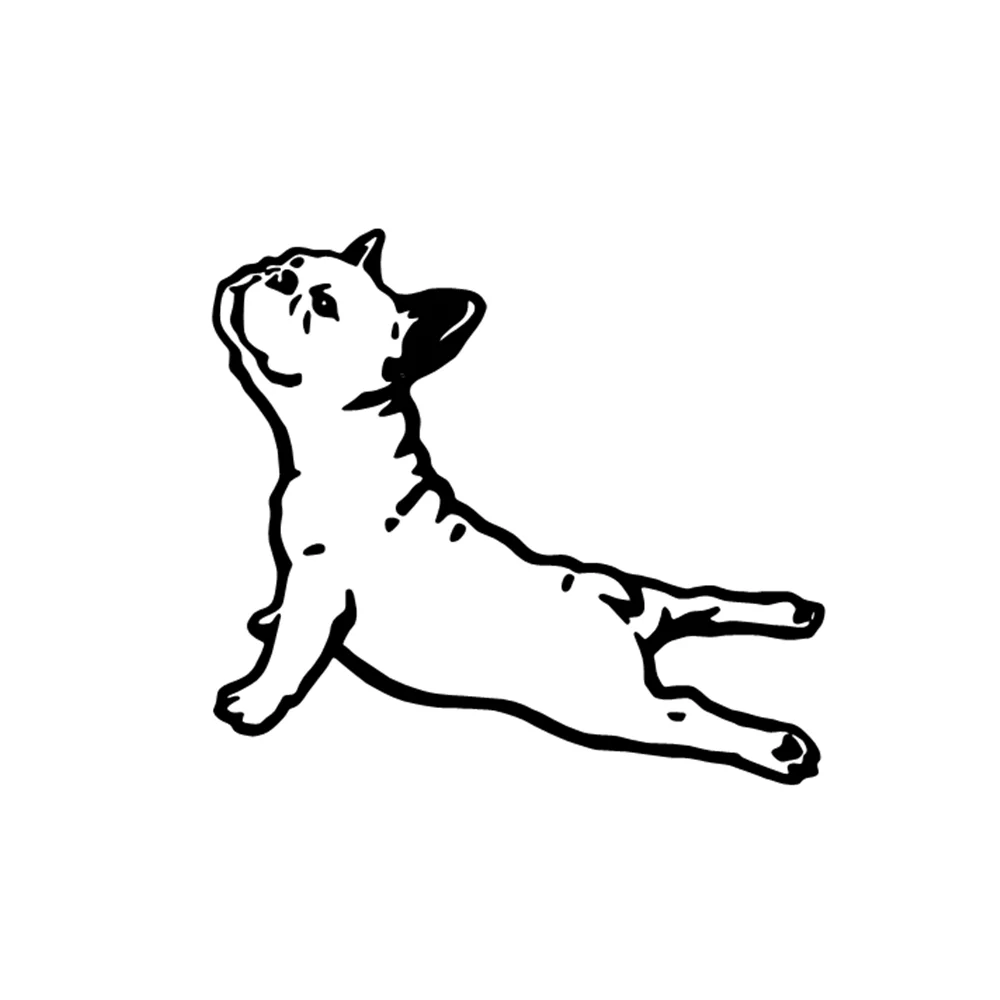 

French Bulldog Inspired Vinyl Car Sticker Waterproof UV Resistant for Auto Window Bumper Pet Lover Design Universal Fit
