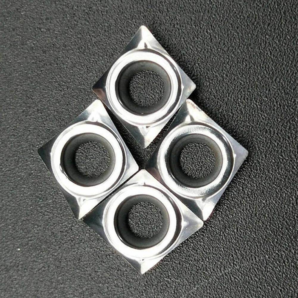 Carbide Insert Set CCGT060202 for ak H01 Designed for Long for service Life in Aluminum Machining Comes with 10 Pieces