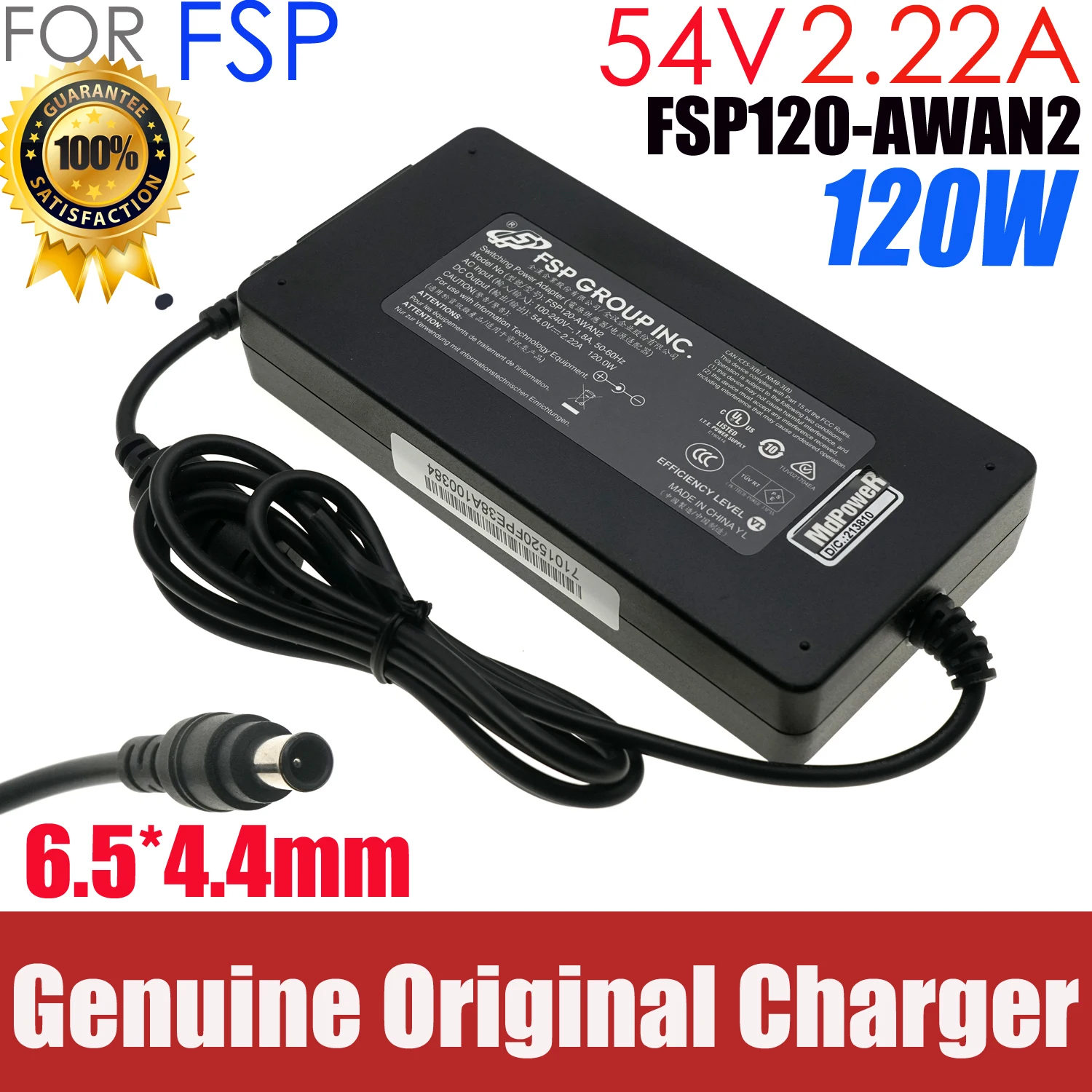 Adaptador de corriente genuino FSP FSP120-AWAN2 54V 2.22A 120W para grabadora de vídeo DAHUA Hikvision, cargador de fuente de alimentación