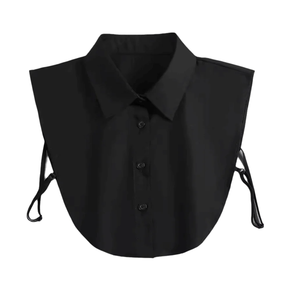 أزياء القطن وهمية طوق تنوعا الأشرطة قابل للتعديل نصف قميص نمط وهمية طوق مريحة زر التلبيب نصف قميص النساء الرجال #1