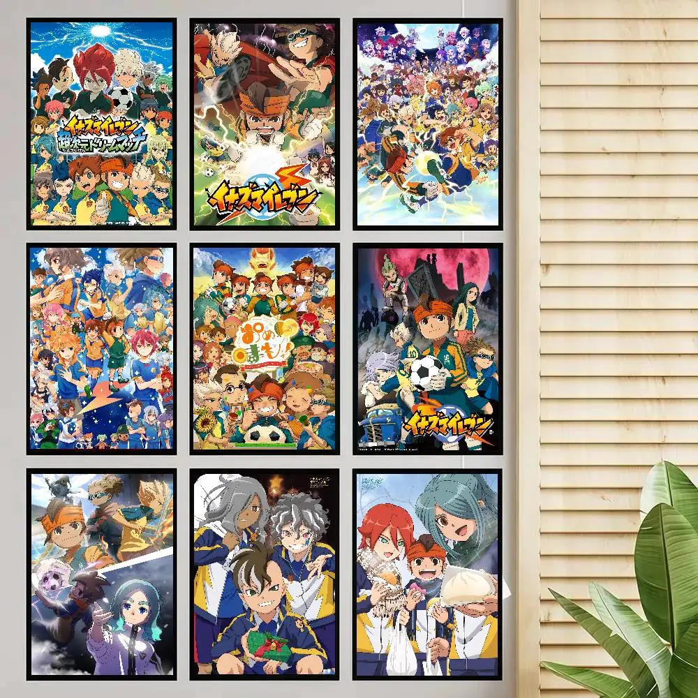 Anime Inazuma Eleven Poster Self-adhesive Art Room Entrance Restaurant Wall Decor Art Painting