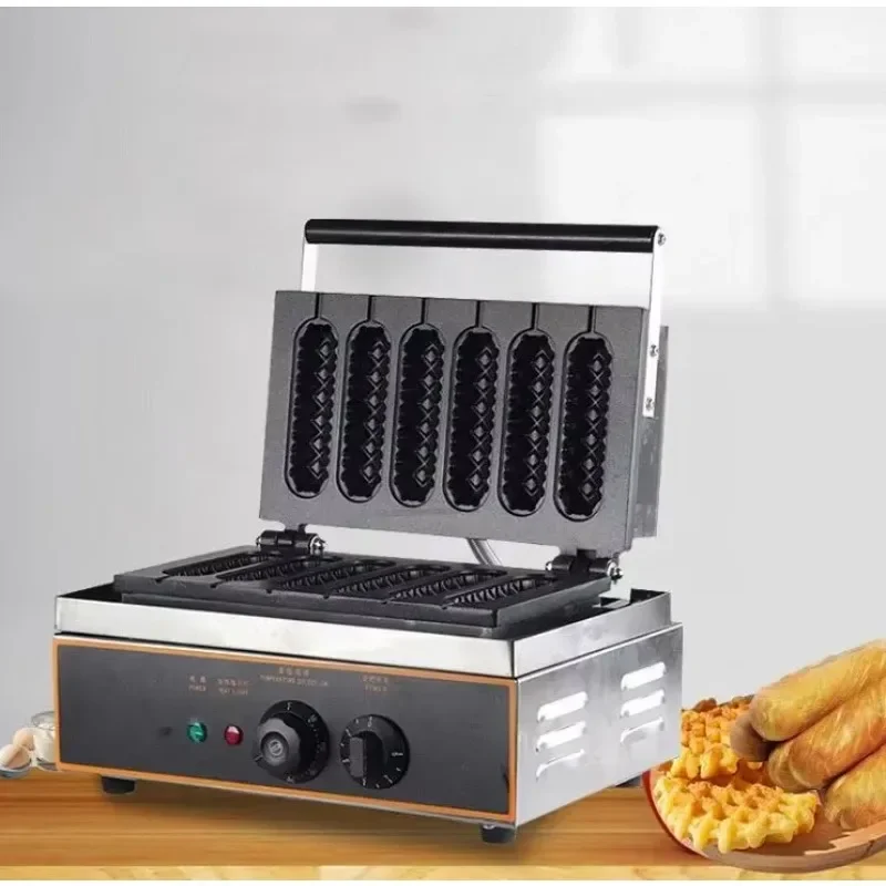 Six Stick Hot Dog Machine Waffle Machine Kitchen Equipment