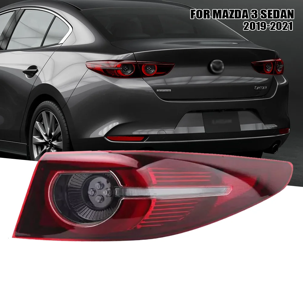 LED Outer Inner Tail Light For Mazda 3 Axela 2019 2010 2011 2022 Rear Lamp Warning Brake Stop Turn Signal Auto Parts Left Right