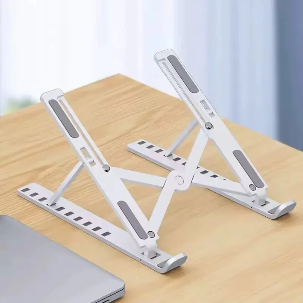 2026 ABSPlastic Adjustable Laptop Stand-6-Level Height, Foldable & Portable Design For8-16” Laptops,Enhanced Ventilation & Heat
