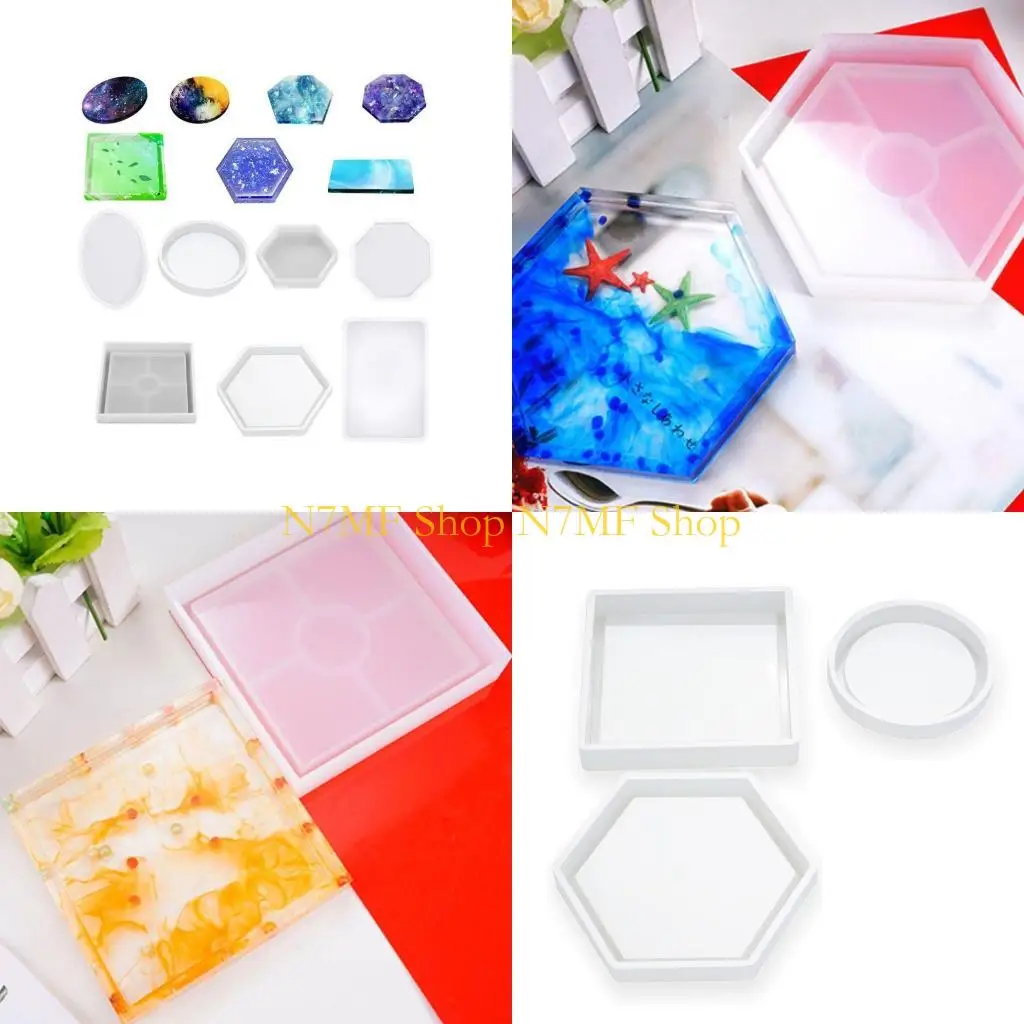 

N7MF Silicone Mold Geometric Casting Molds DIY Craft Art Craft Making Tools
