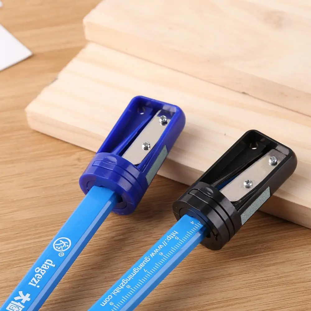 Woodworking Tool Manual Woodwork Pencil Cutter Blue Portable Carpenter Pencil Sharpener Useful Practical Homework Writing