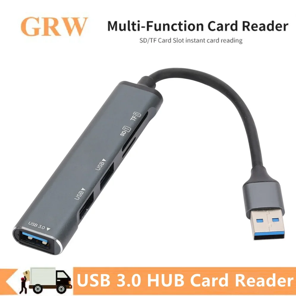 Grwibeou USB HUB Type C HUB USB 3.0 2.0 TF / SD Multi-Function Card Reader Splitter For Lenovo HUAWEI Xiaomi USB 3.0 Hub for PC