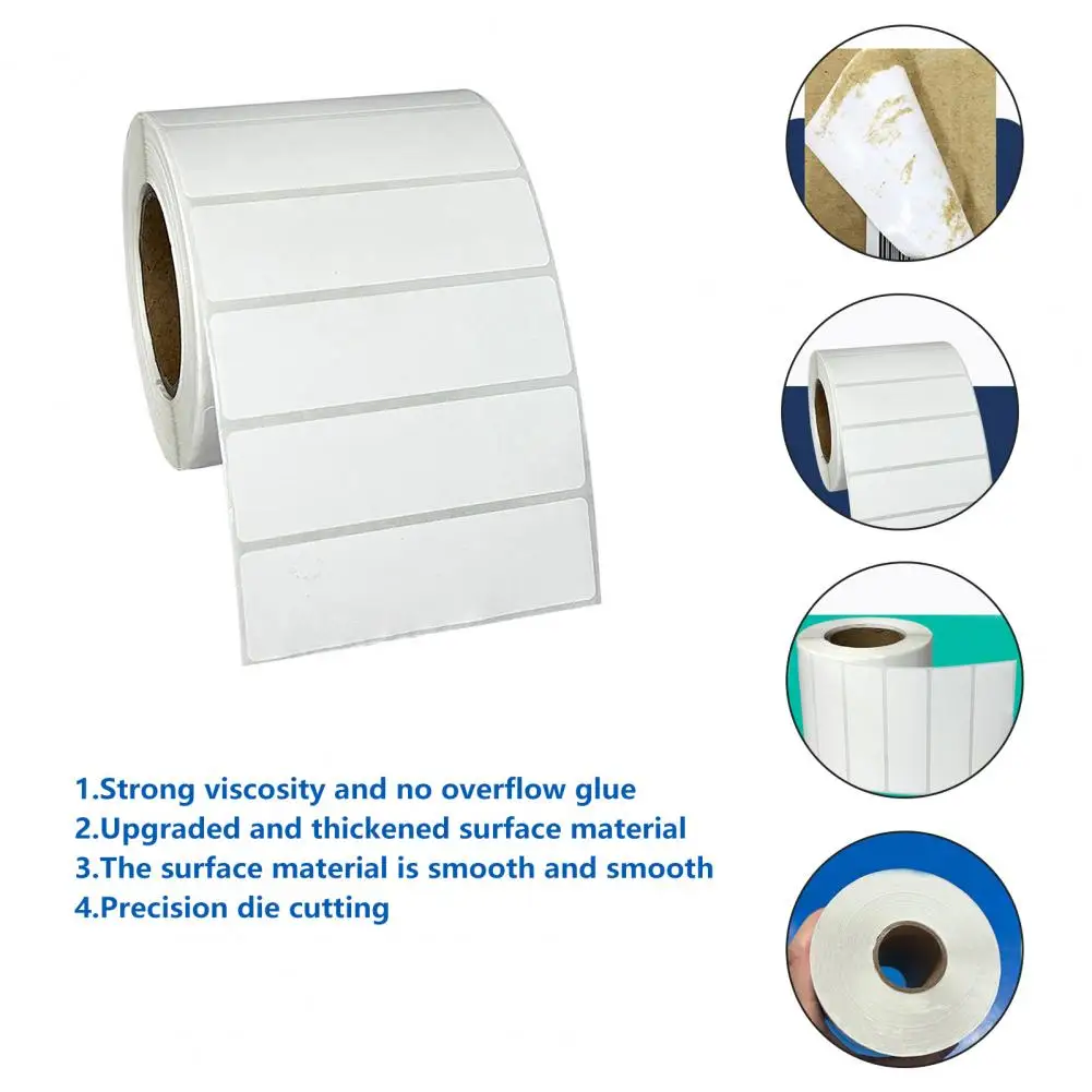 อุปกรณ์ทำครัวภาชนะบรรจุอาหารติดตู้เย็นกันน้ำลอกออกได้มีกาวในตัว1ม้วนสติ๊กเกอร์บาร์โค้ดติดในตู้เย็น