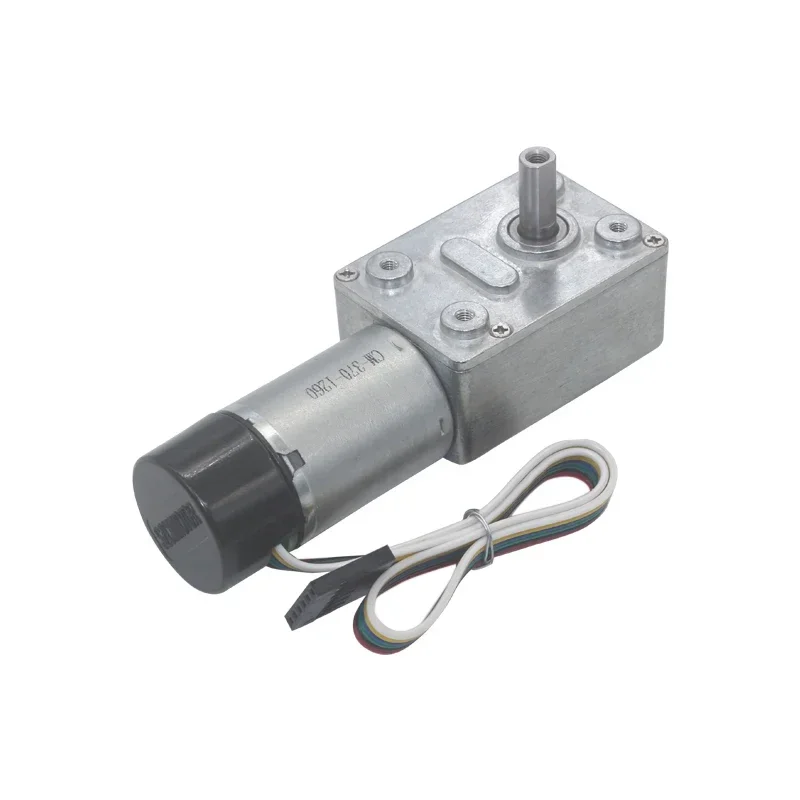 

JGY-370 Turboworm Gear Reducer Encoder Speed Measurement 12V High Torque Self Locking Motor