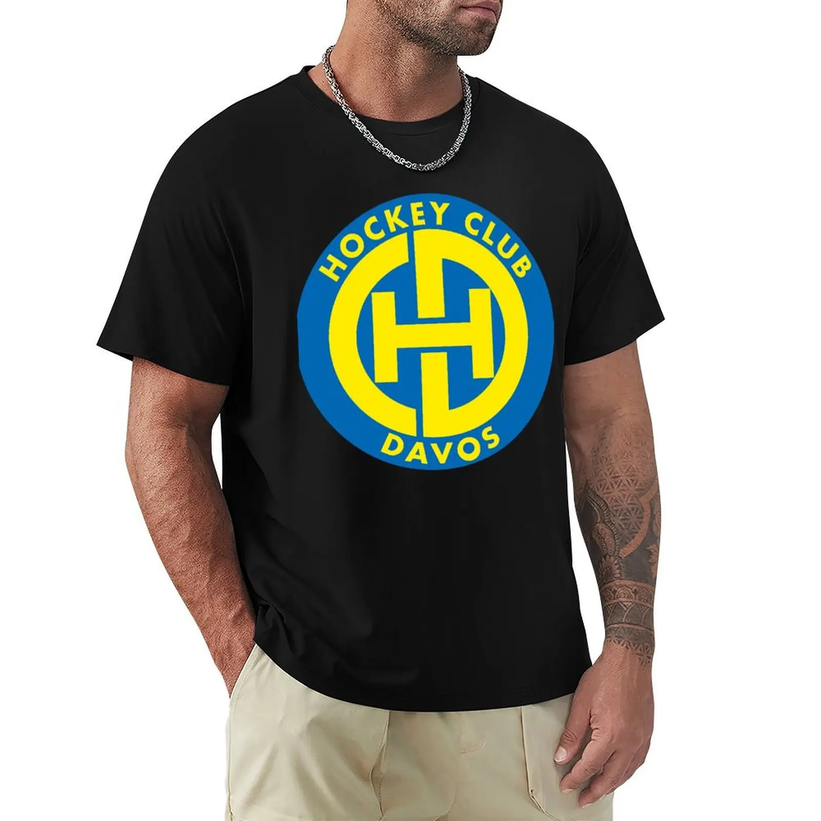 HC Davos T-Shirt for a boy graphic shirts man t shirt Short sleeve tee Men's t-shirts