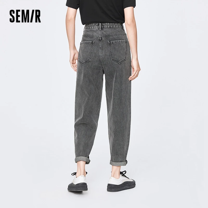 Imagem -04 - Jeans Semir para Mulheres Calças Velhas de Algodão Calças Largas Cônico Tendência Feminina Novo Primavera 2023