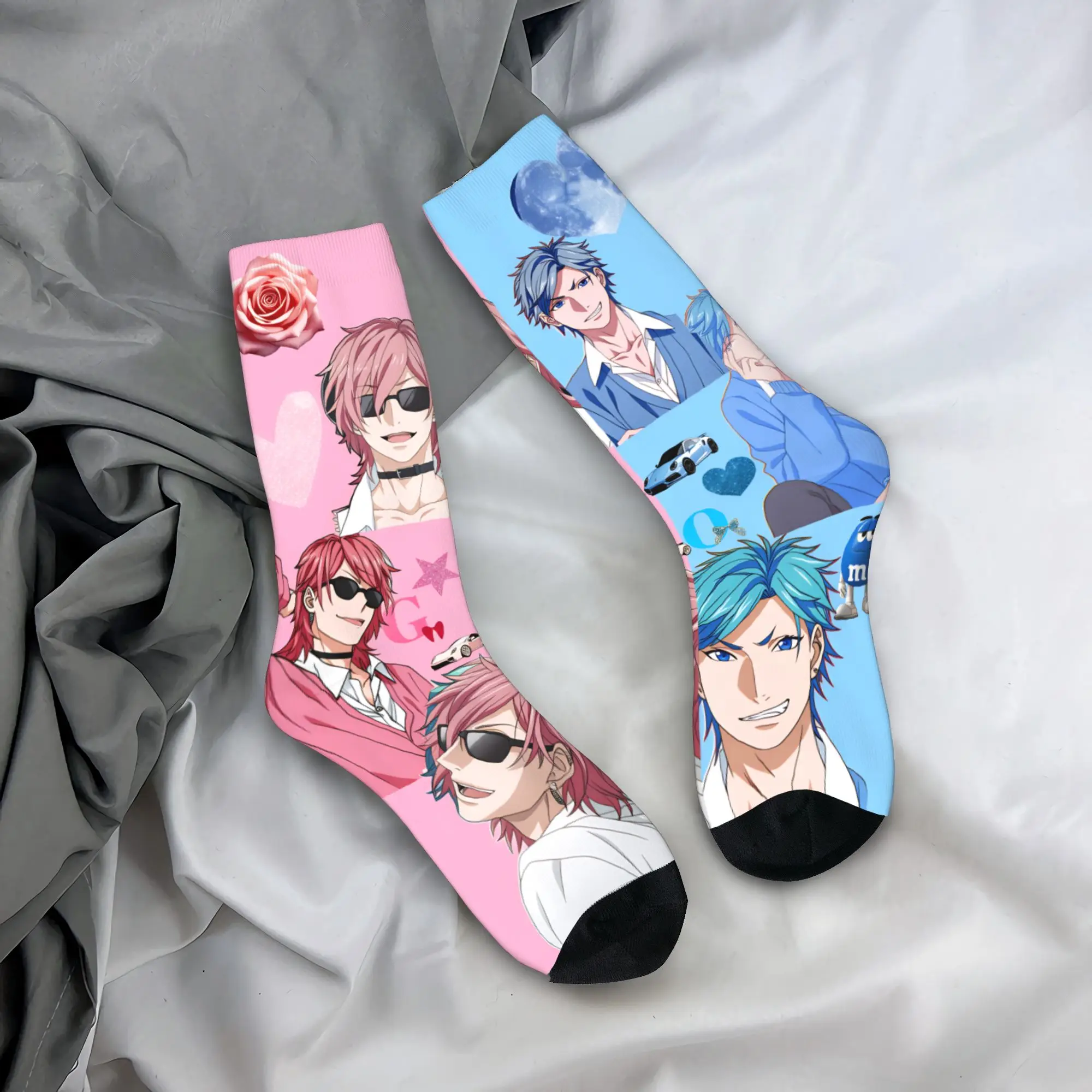 

Yarichin B Club Yuri Socks Fashion Stockings Autumn Anti Slip Couple Socks Breathable Graphic Cycling Socks