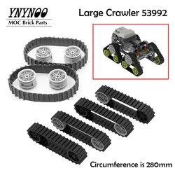 MOC Technical Wheels Tire 53992 56145 13972 Tread Large [36 Links] EV3 Rubber Track Building Blocks Parts DIY Toys Tank Parts