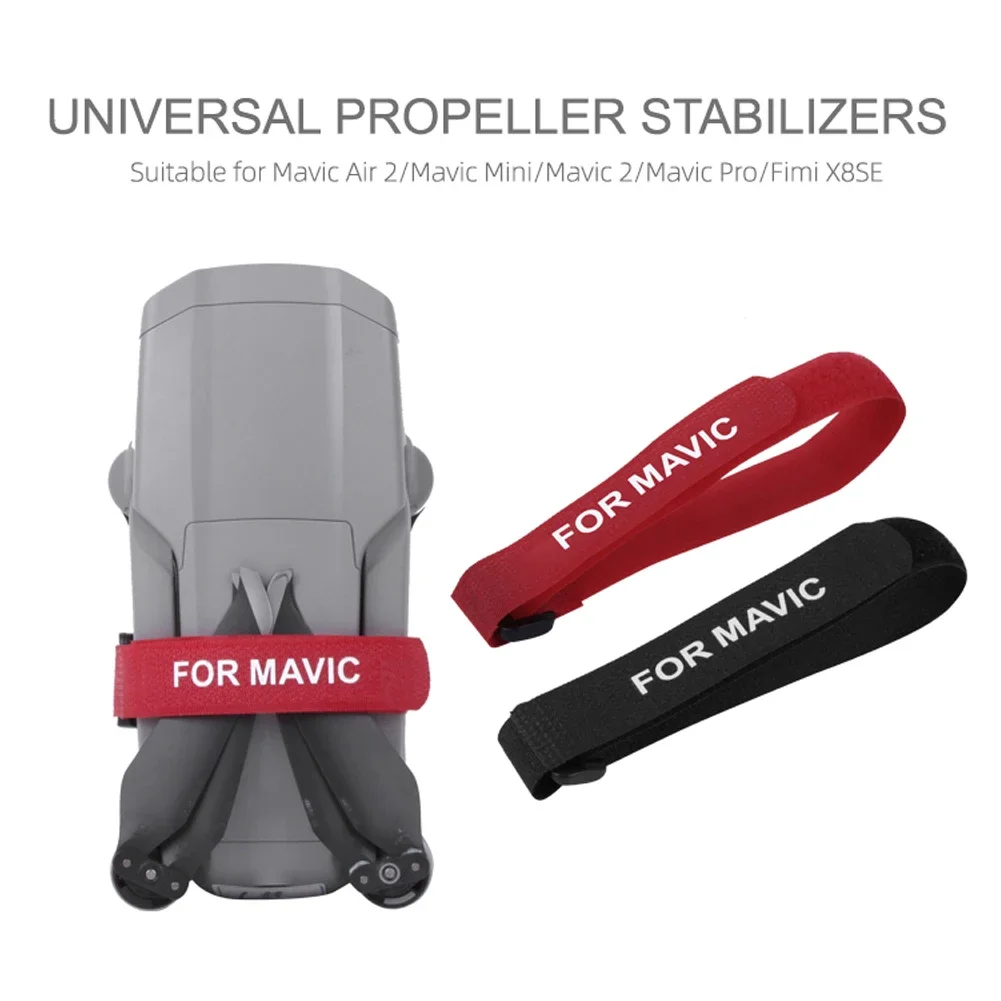 1Pair UAV Propeller Fixing Tape Straps Drone Blade Stabilizer Ties Belt Holder for DJI Mavic Air 2/ Mini/ 2/ Pro/ Fimi X8SE