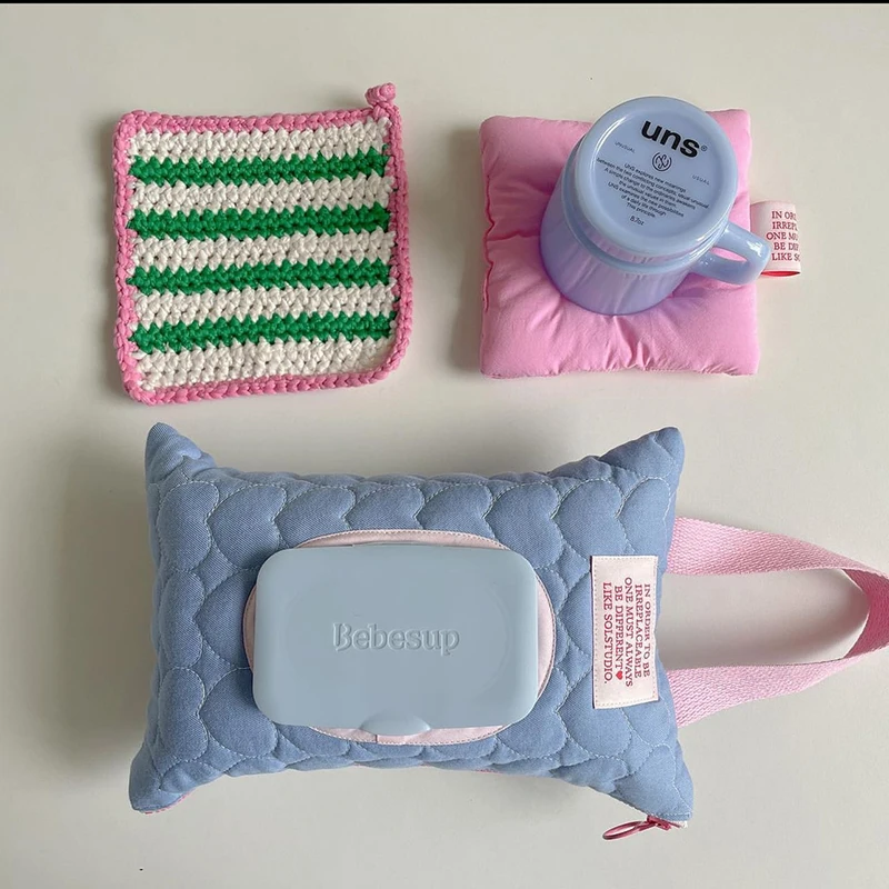 

Portable Hanging Fabric Tissue Case Box Living Room Container Home Car Towel Napkin Papers Bag Holder Box Home Table Decoration