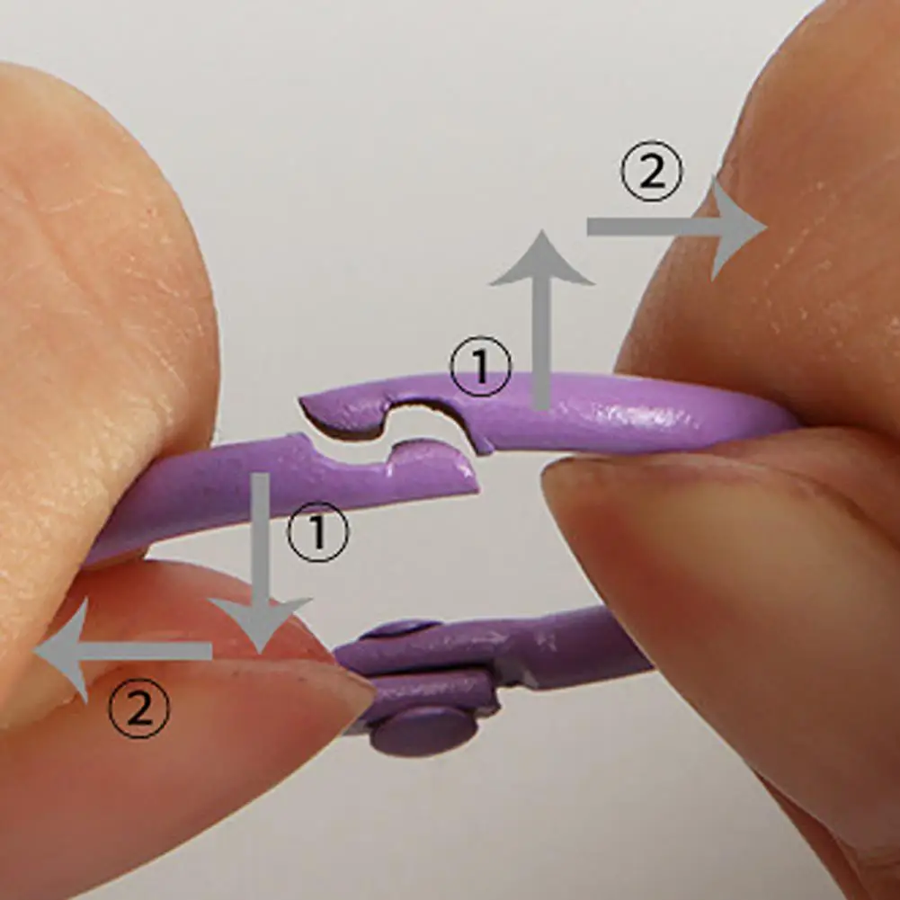 Colorful Binder Ring Set Small Binder Ring Colorful Metal Binder Rings Versatile Office School Supplies for Document