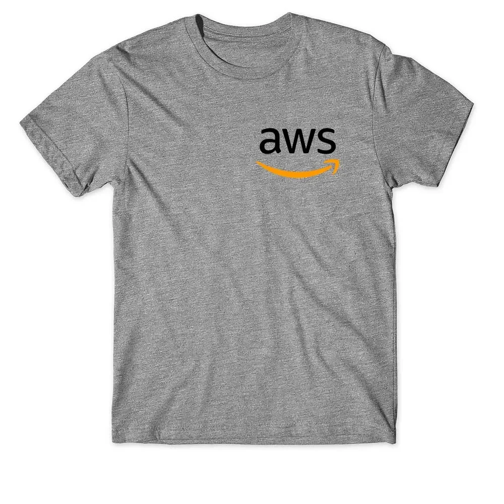 

100% хлопковая футболка унисекс, Забавный разработчик AWS, программатор, кодер, Шуточный Подарок, футболка