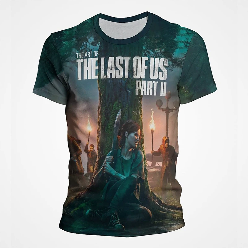 The Last of Us Part II 3D Print T-Shirts Men Women New Short Sleeve T Shirt Casual Oversized Harajuku Y2k Tops Tees Kid Clothing