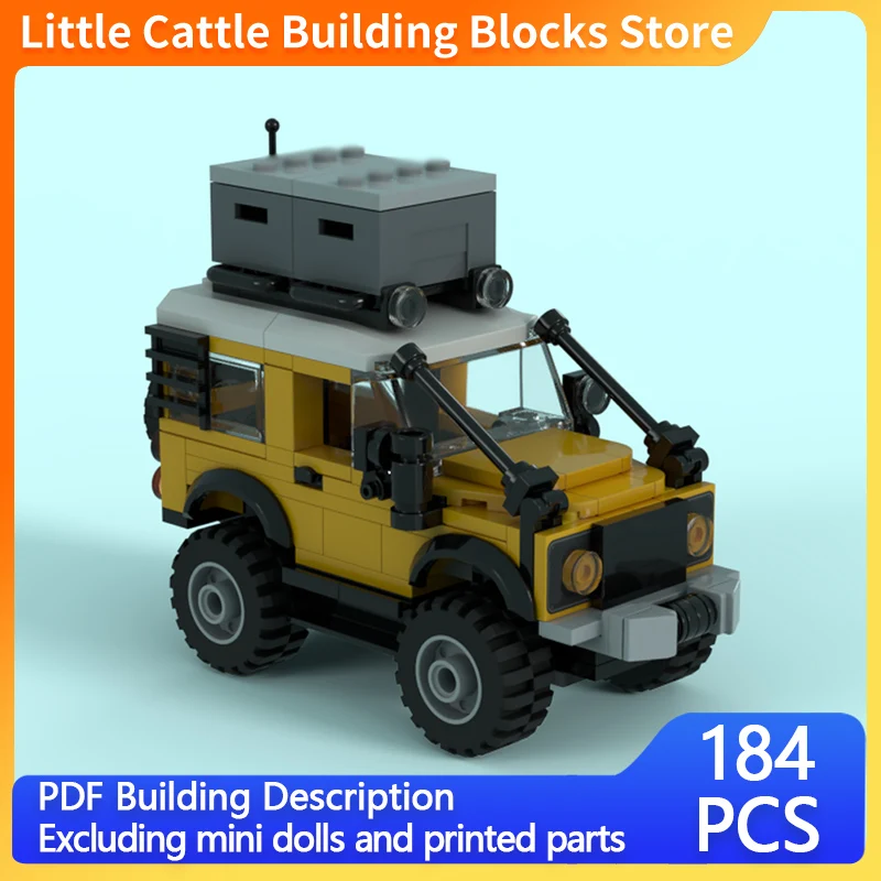 City Car Model MOC Building Bricks Defender Off-Road Vehicle Modular Technology Children Holiday Gifts Assemble Toys Suit
