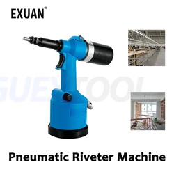 WM-8214 Pneumatique Rivcirculation Machine existent Rivet Écrou Pistolet En Acier Inoxydable Rivet Écrou Industriel Pistolets Rapide Rivetage Machine Machine de rivetage rapide