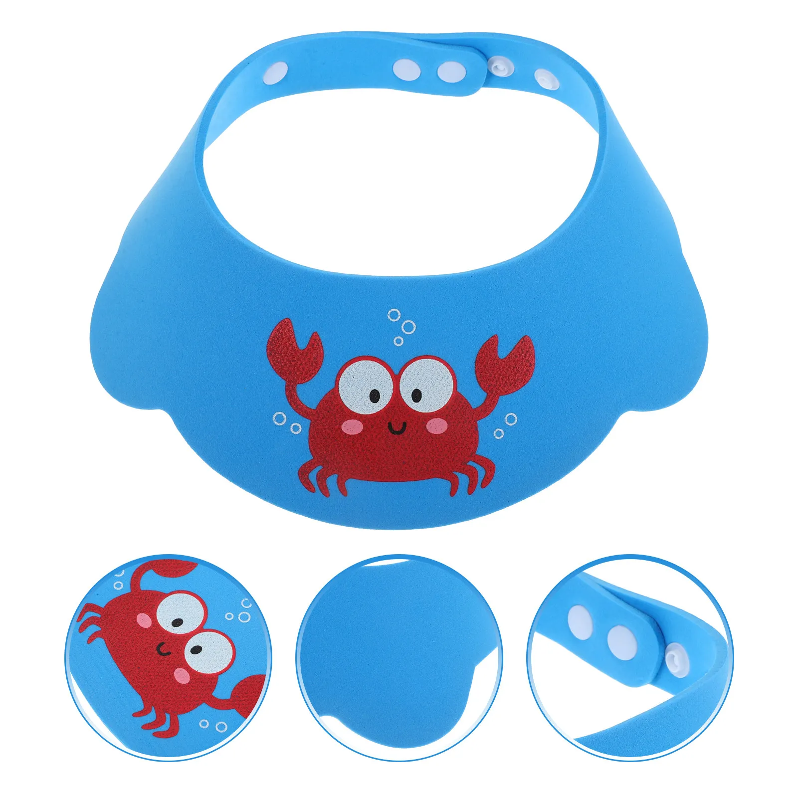 Adjustable Baby Shower Cap Thickened Material Hair Wash Shield Bath Visor for Infants Toddlers Baby Shampoo Cap Protection