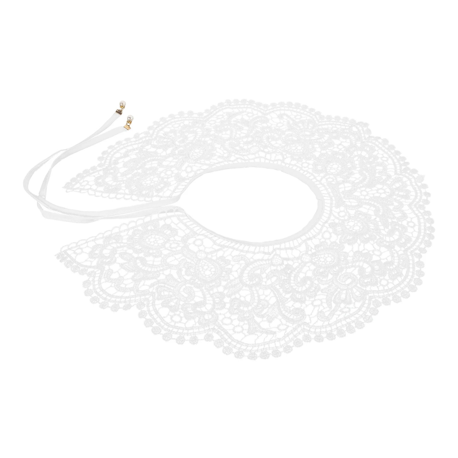 

Hollow -style Fake Collar Blouse Women Detachable Shirt Floral Multifunction Faux Accessory Ageducing Elegant Wear